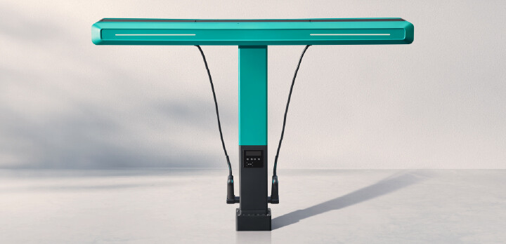 World's First Sliding Rail Suspended T-Type Charging Pile