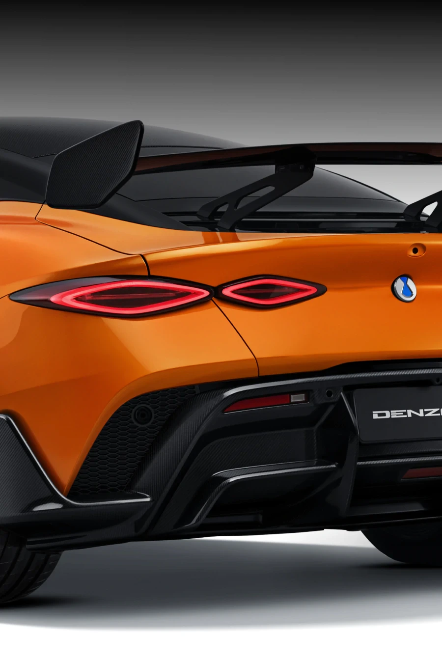 Wide-stance rear
