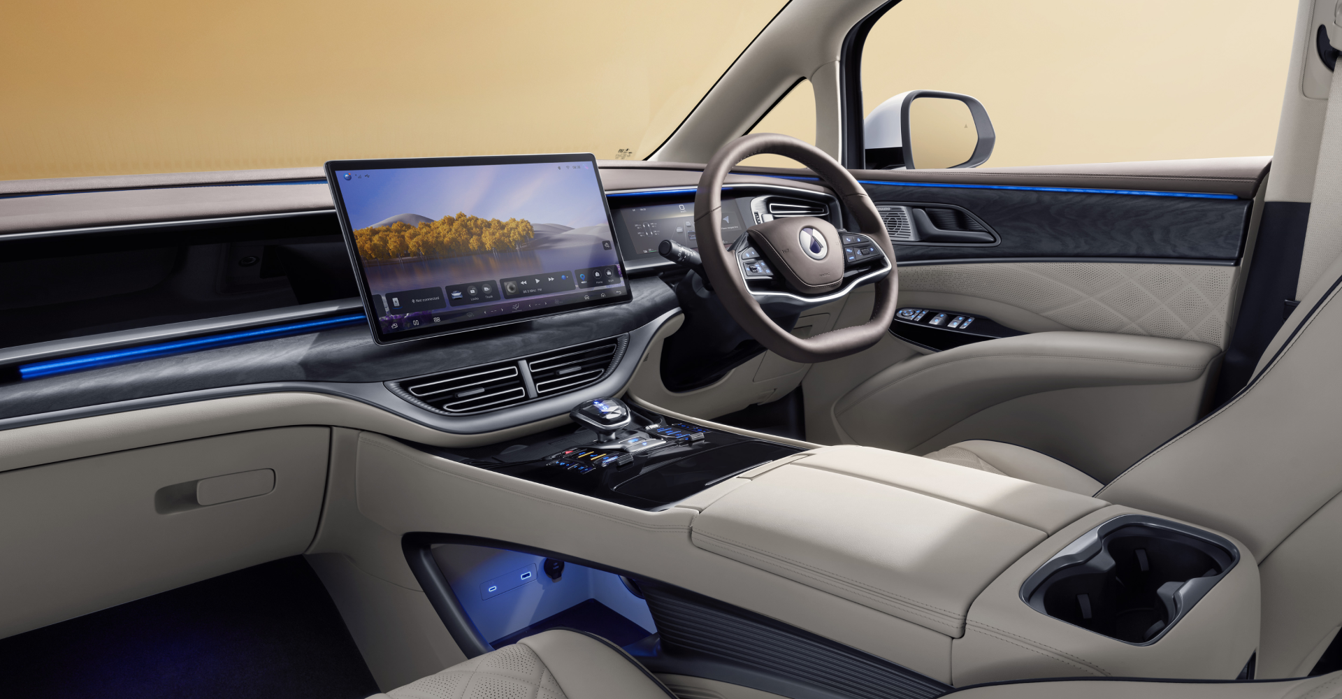 BYDinteligent cockpit system is equipped with Android intelligent system, which brings smarter,safer and more comfortable driving experience to vehicle owners.